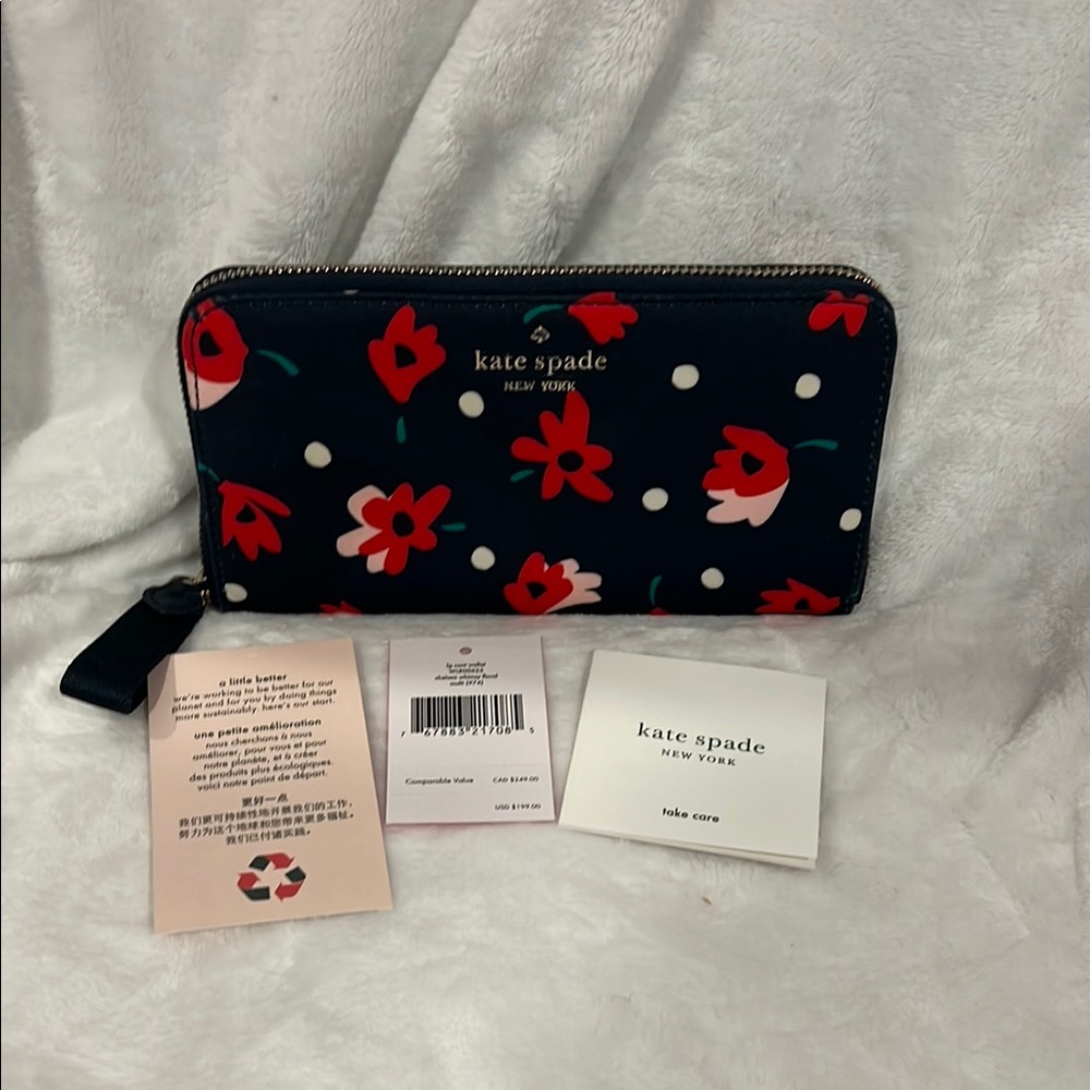 Kate Spade Large Floral Wallet